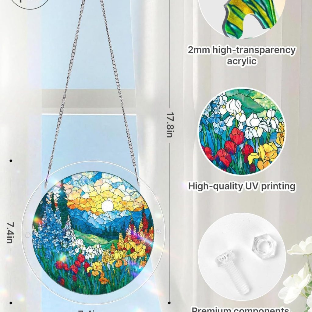 acrylic suncatcher size and details