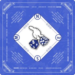 blue game mahjong mat